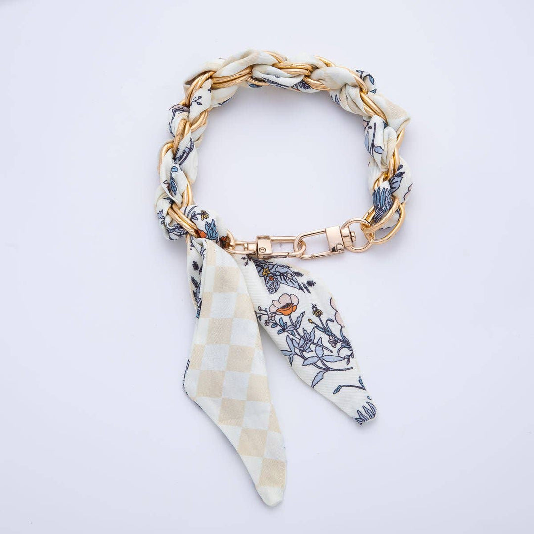 18k GF Bag Charm Keychain