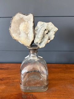 Blue Calcite Geode Dble Bottle - Jamie Dietrich Designs (9)