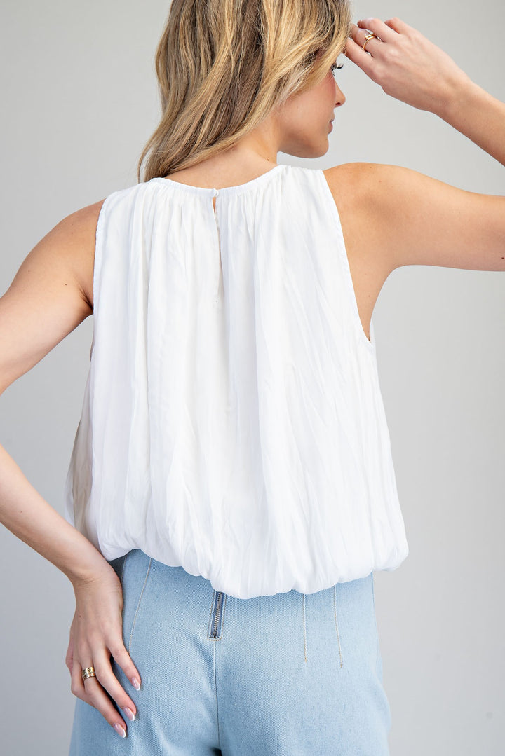 Sleeveless Bubble Top