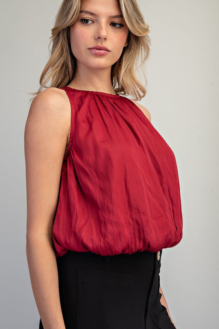Sleeveless Bubble Top