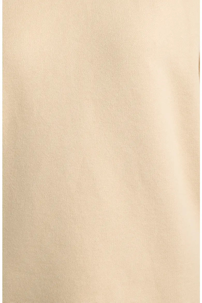 Whipstitched Mock Neck Sweater