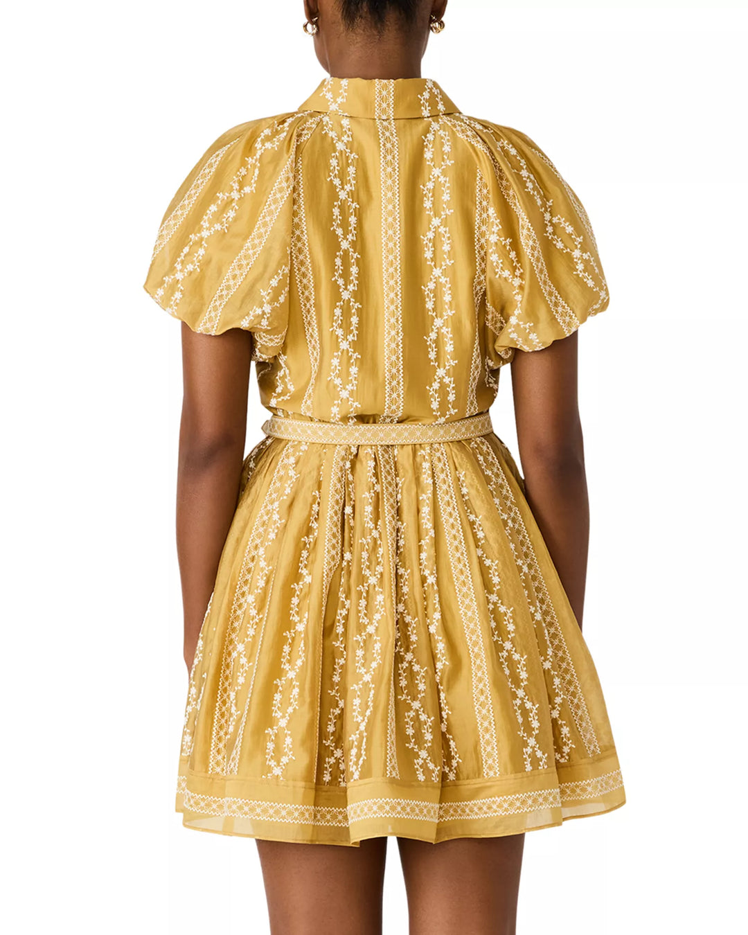Daisy Mini Dress in Vintage Gold
