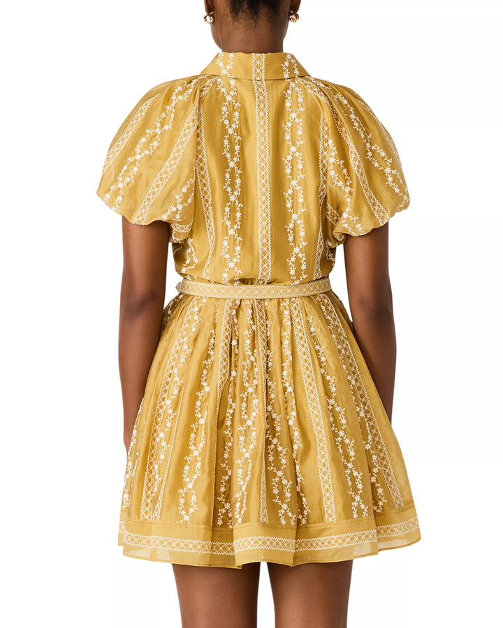 Daisy Mini Dress in Vintage Gold