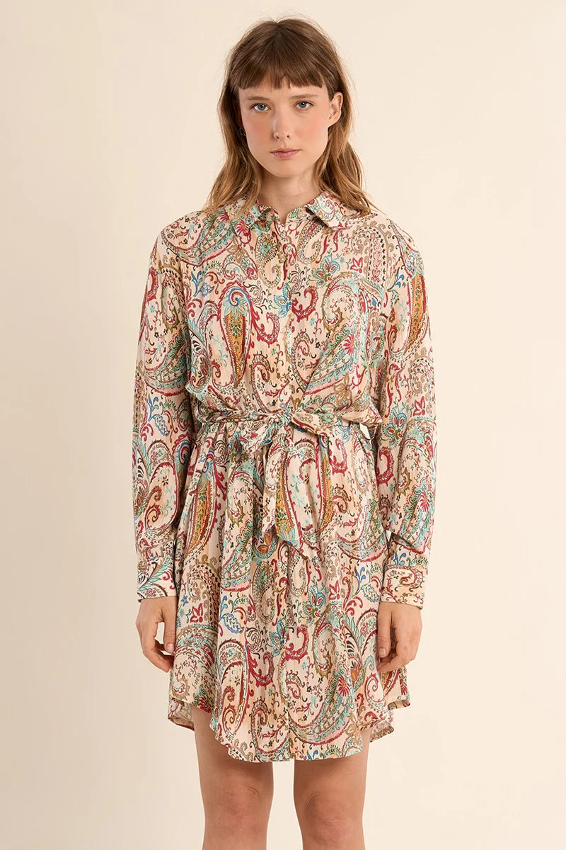 Paisley Shirt Dress