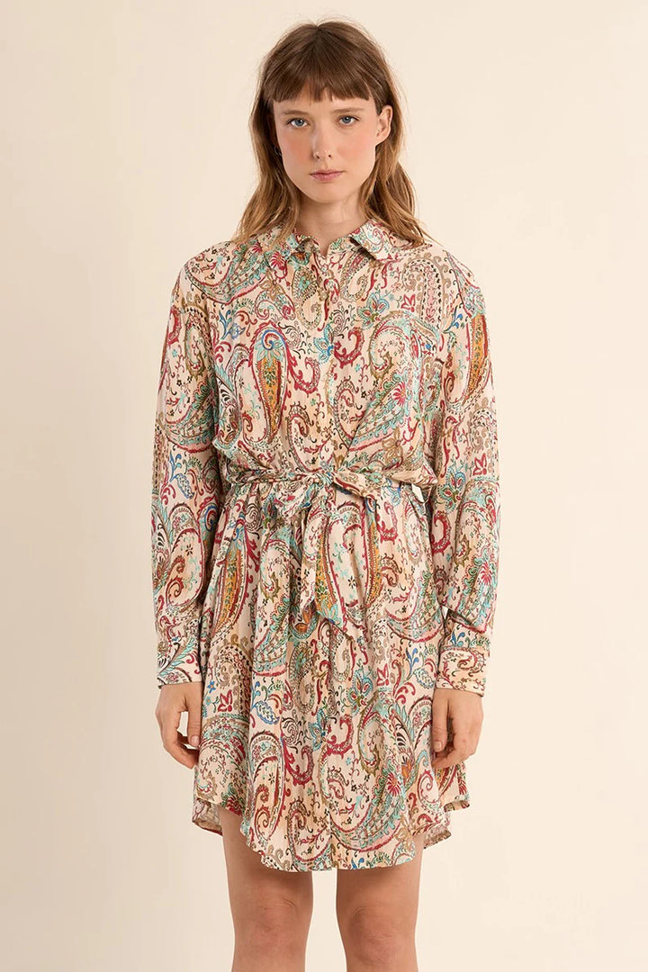 Paisley Shirt Dress
