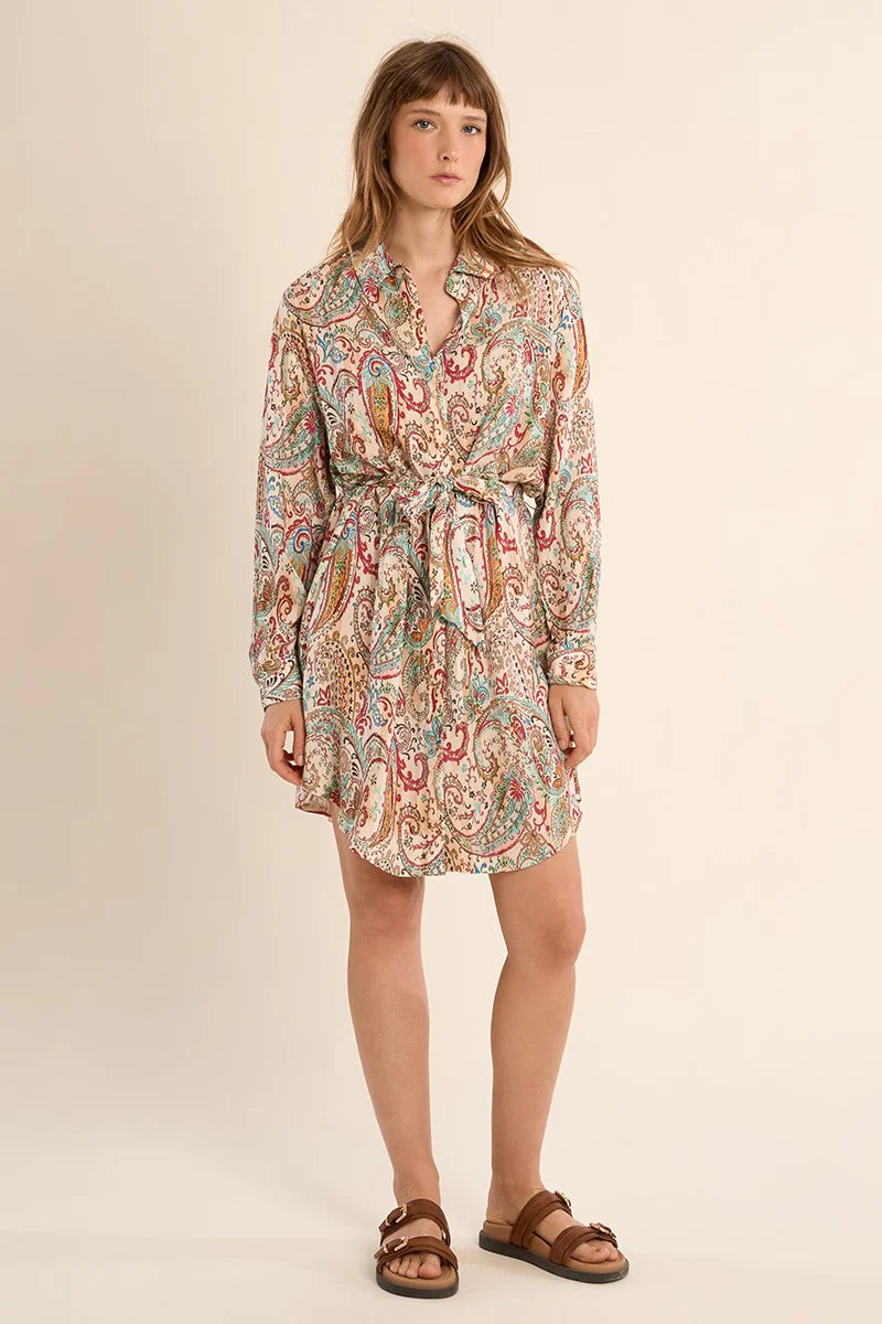 Paisley Shirt Dress