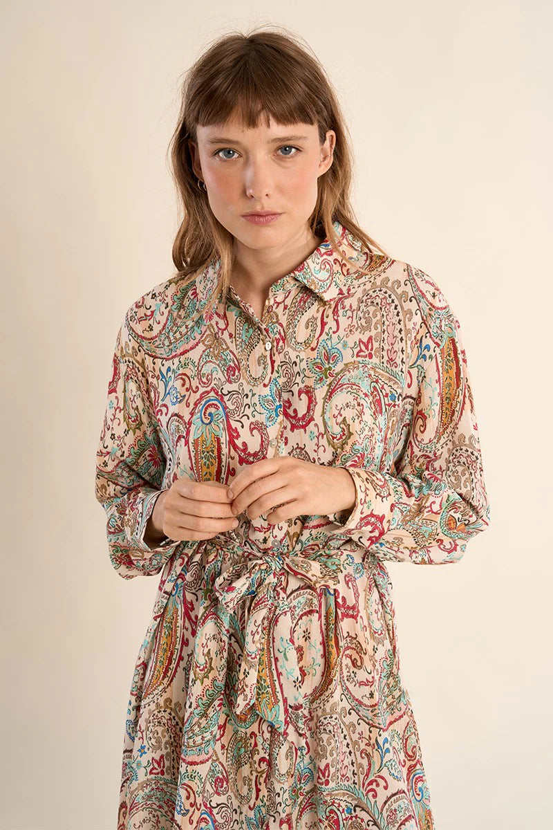 Paisley Shirt Dress
