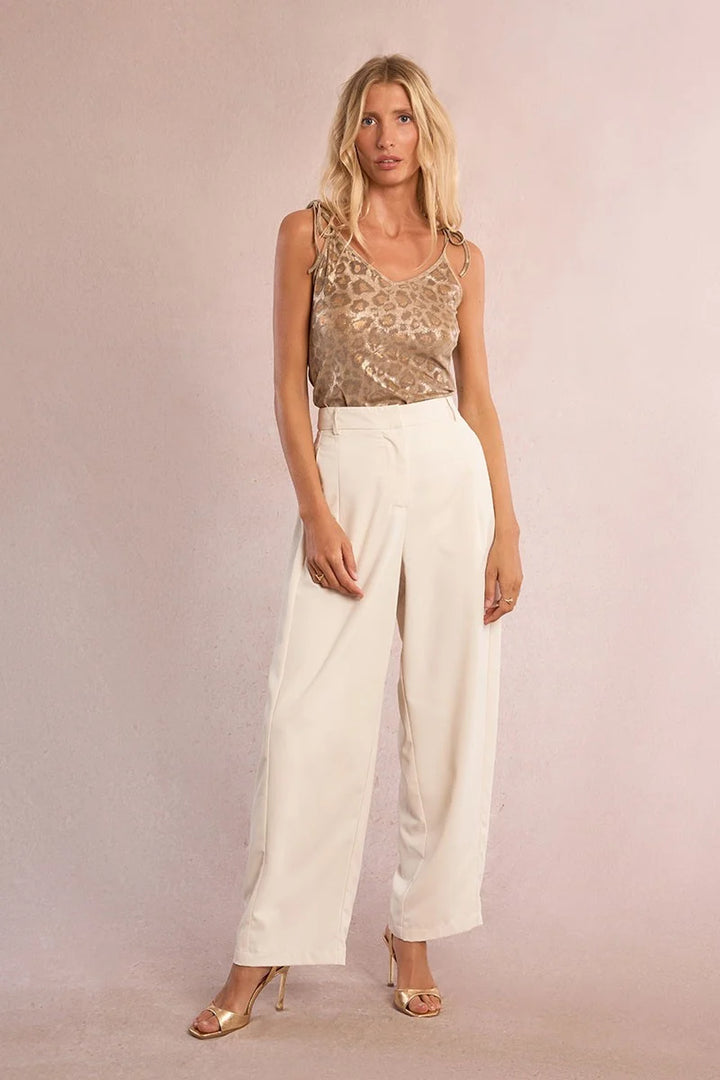 Leopard Gold Iridescent Top