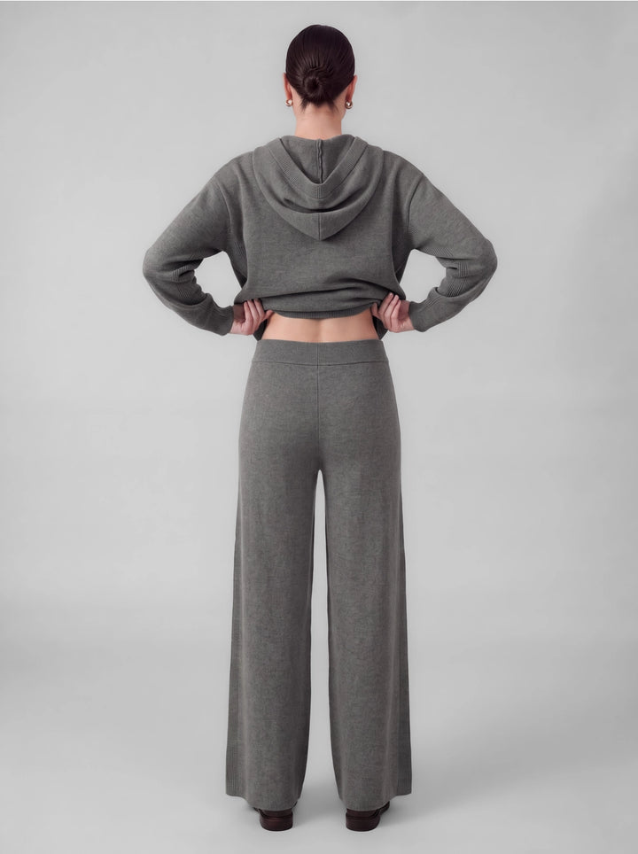 Rhinestone Knit Sweater Pants