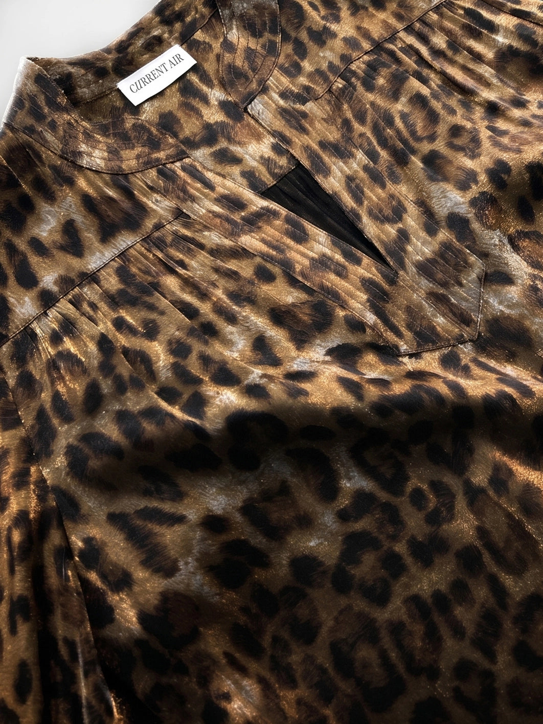 Leopard Printed LSlv Blouse
