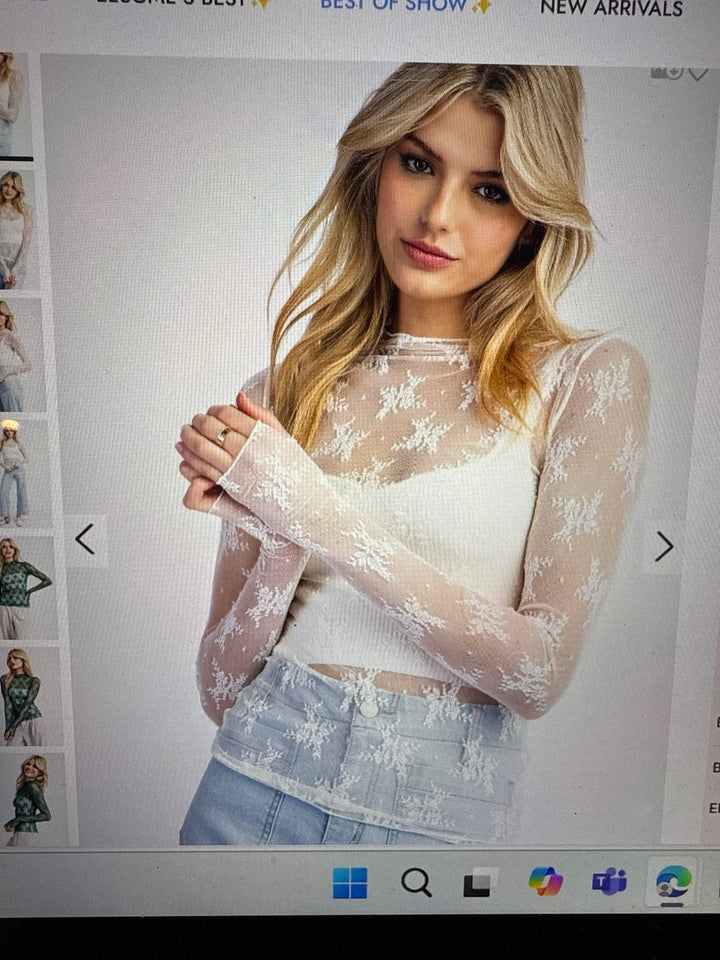 LS Lace Top