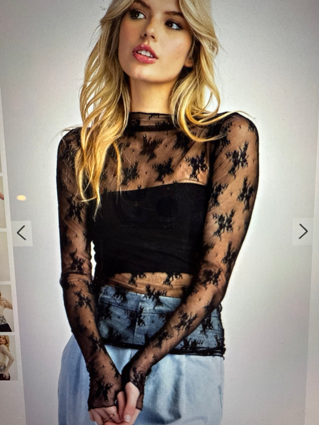 LS Lace Top