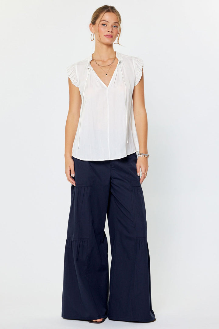 Morgan Top - Pleated Shrt Slv