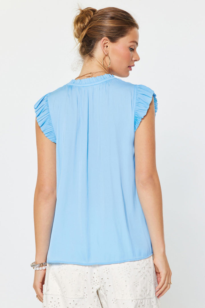Morgan Top - Pleated Shrt Slv