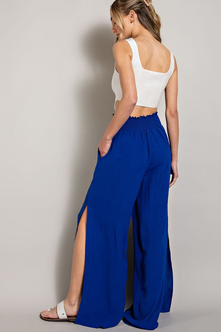 Wide Leg Slit Pants
