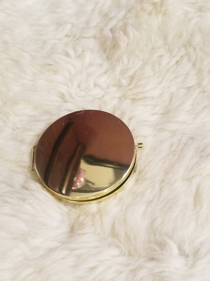 Upcycled LV Compact Mirror