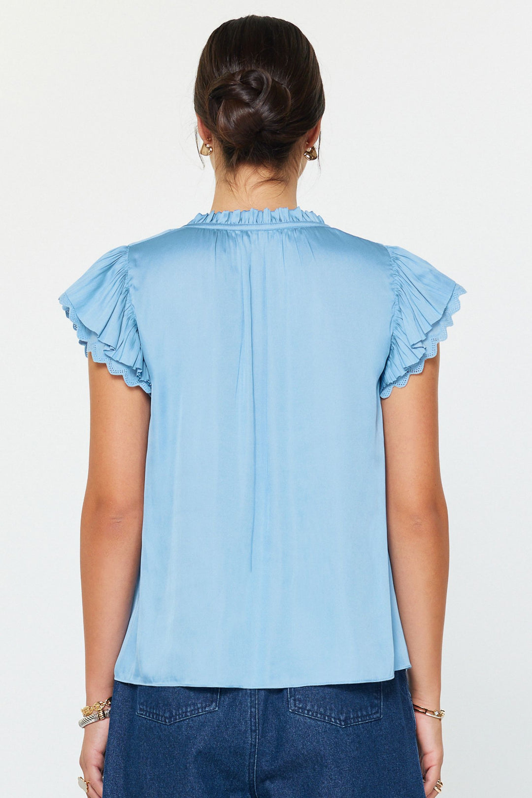 Dbl Flutter Sleeve Top