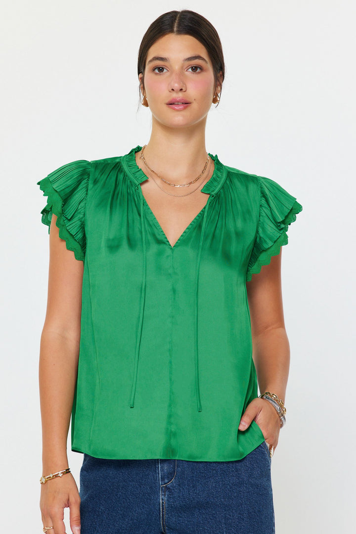 Dbl Flutter Sleeve Top