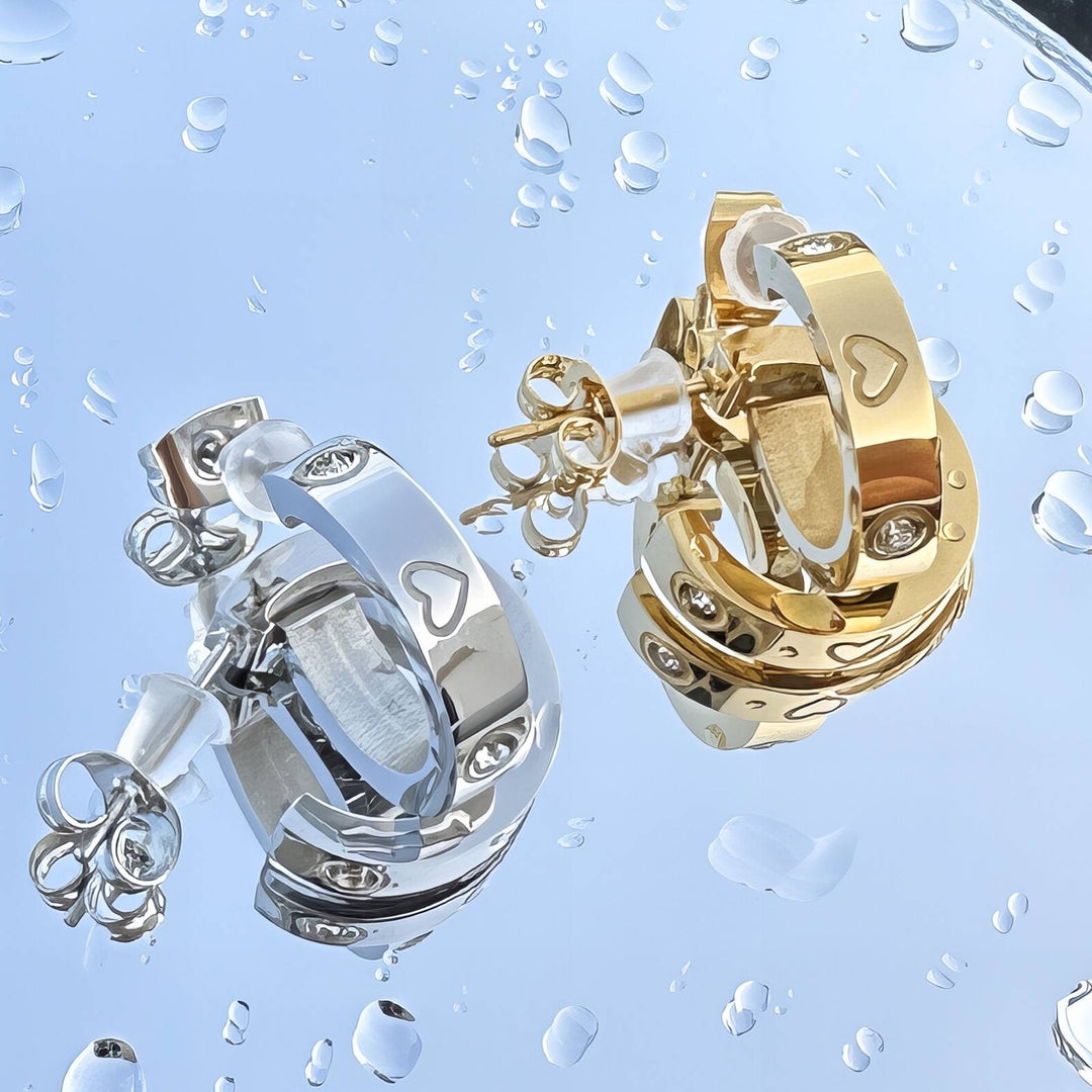 La Jolla Heart Mini Hoops S