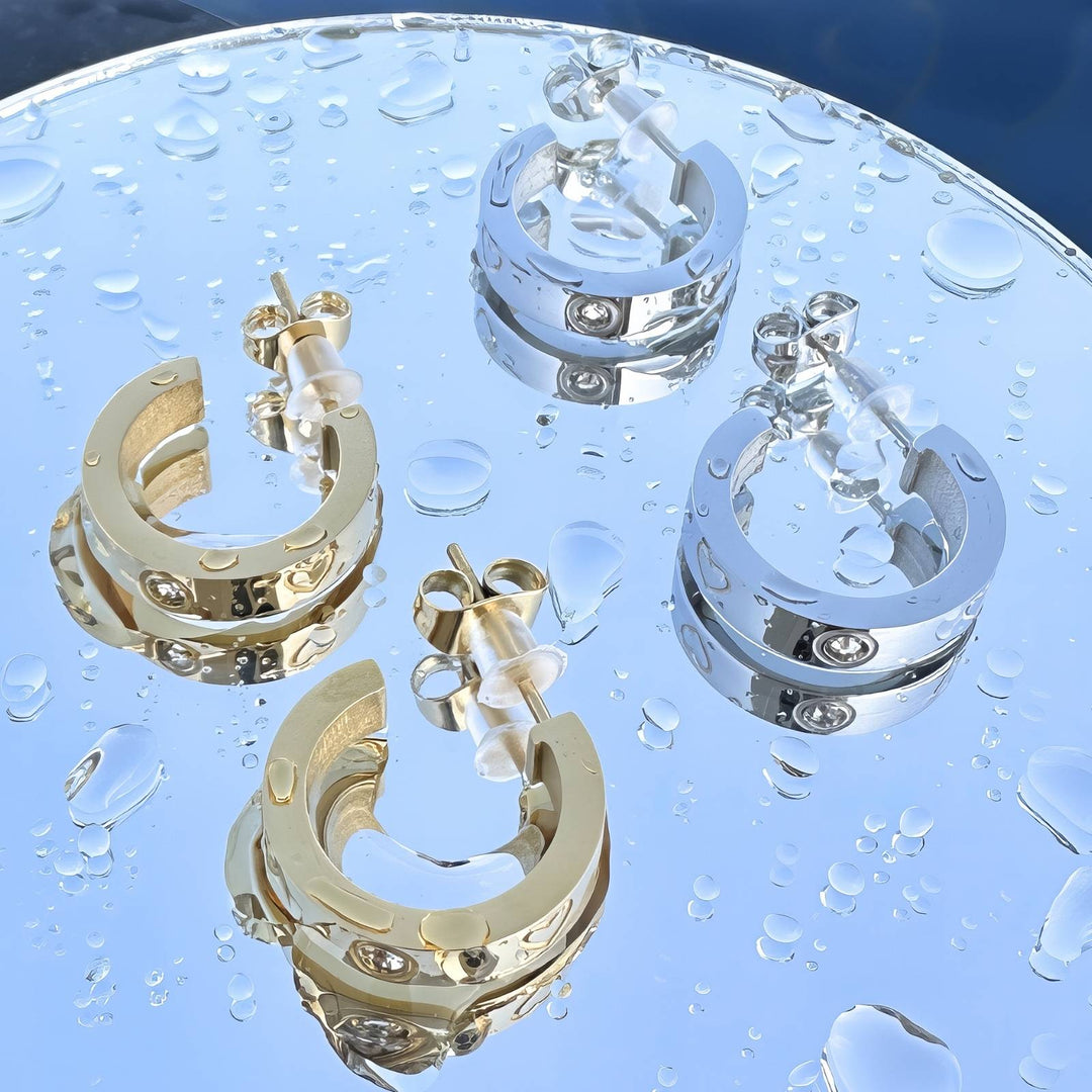 La Jolla Heart Mini Hoops S