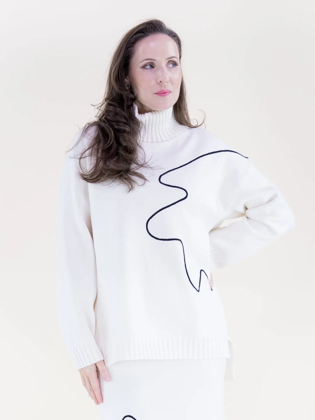 The Amelie Set - Turtle Neck Long Sweater