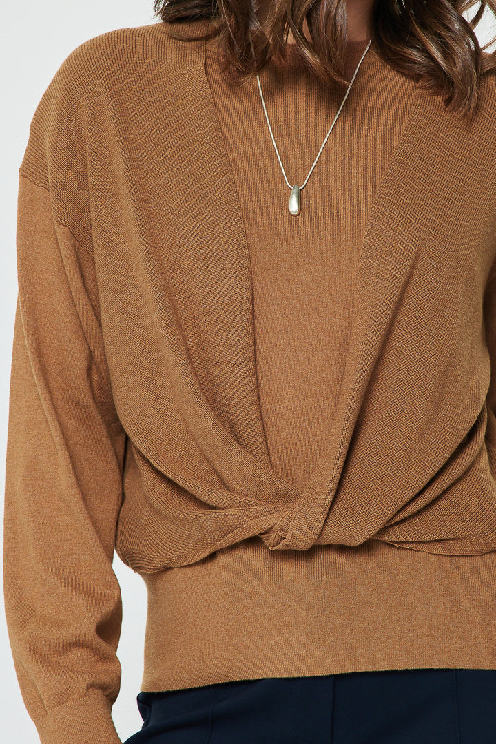 Twist Knit Sweater Top