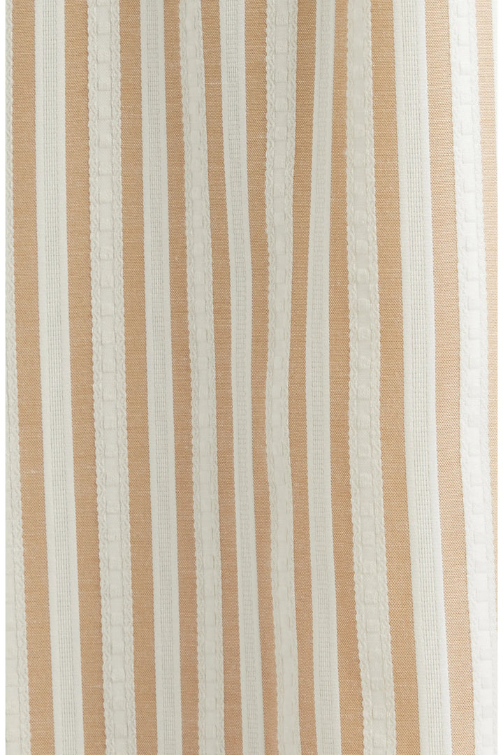 Stripe Belted Sleeveless Midi Dress