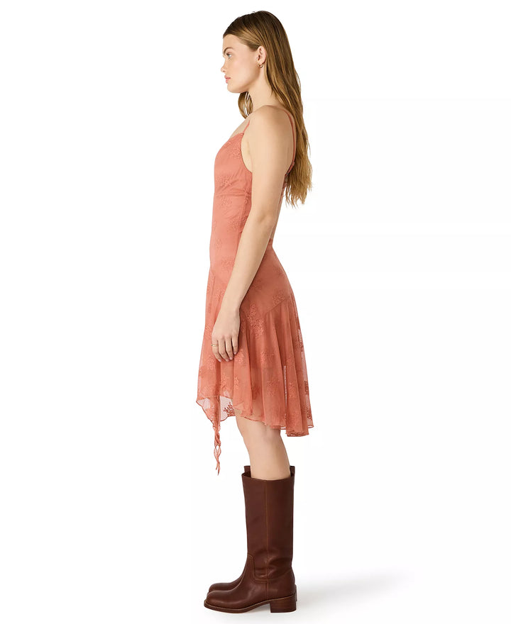 CORINA LACE DRESS - CANYON ROSE