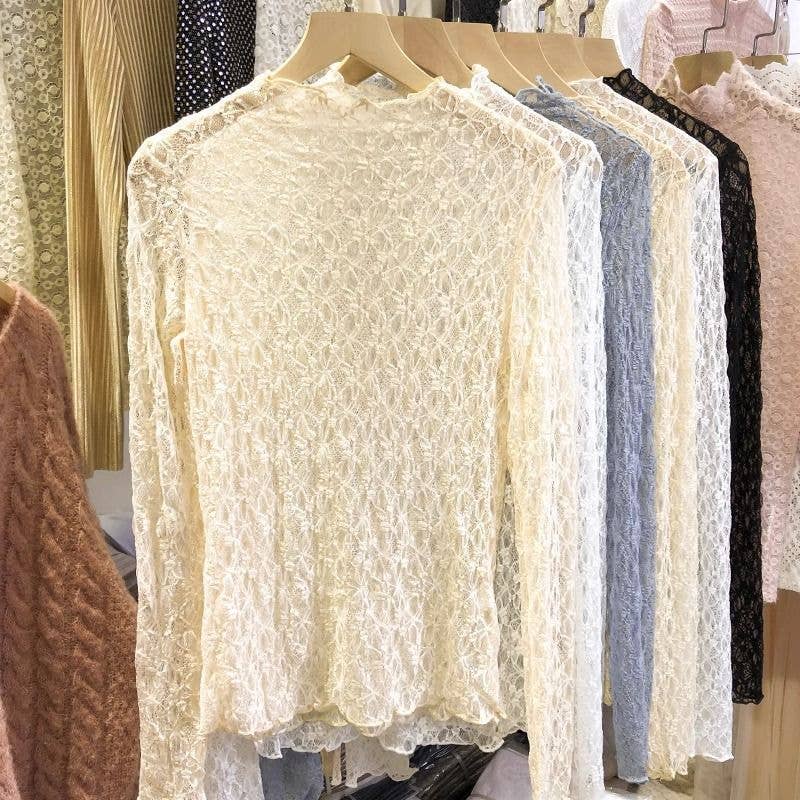 Textured Floral Lace Top