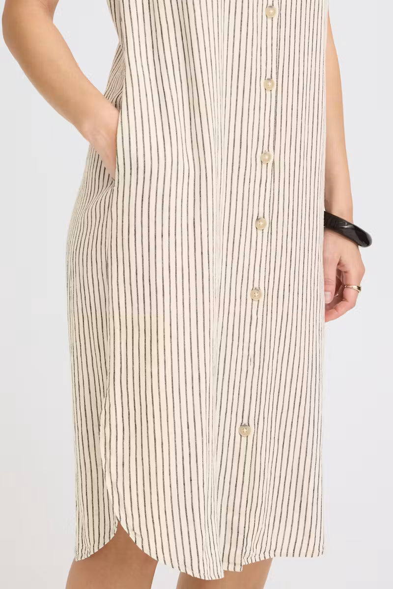 Button Down Shirt Dress w/ Pockets