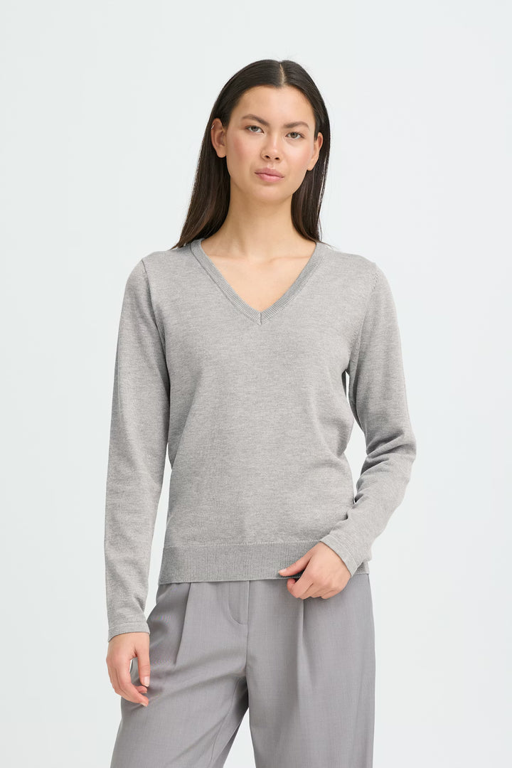 Knit V-Neck Pullover