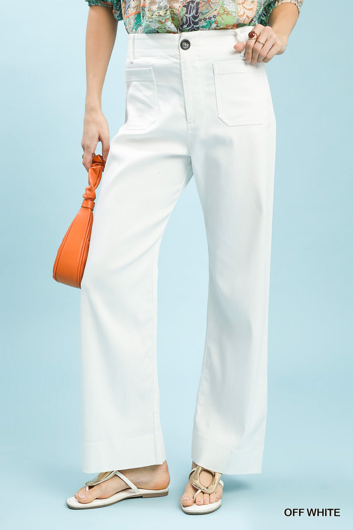 Twill Trouser Pant - Off White