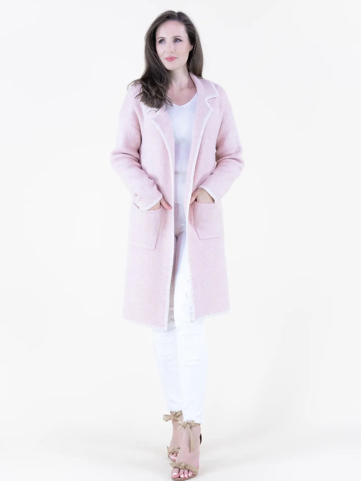 Dusty Rose Cardigan Jacket