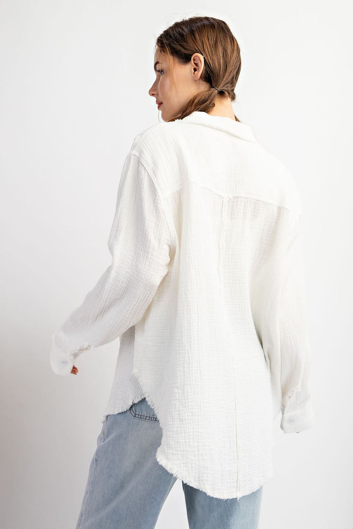 LS MINERAL GAUZE TOP