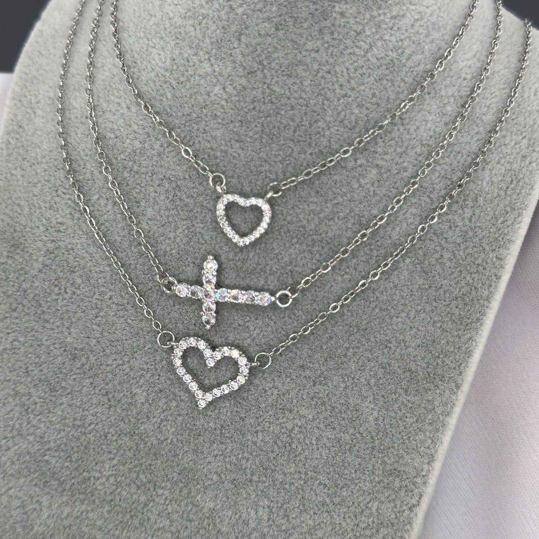 Love Lace Heart Necklace S