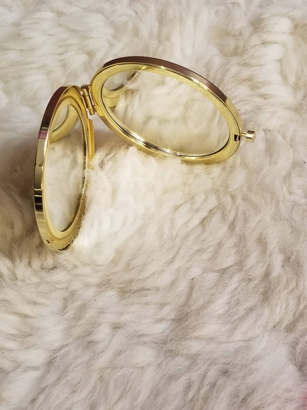 Upcycled LV Compact Mirror