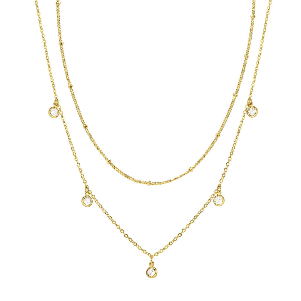 Clara Pismo Double Necklace