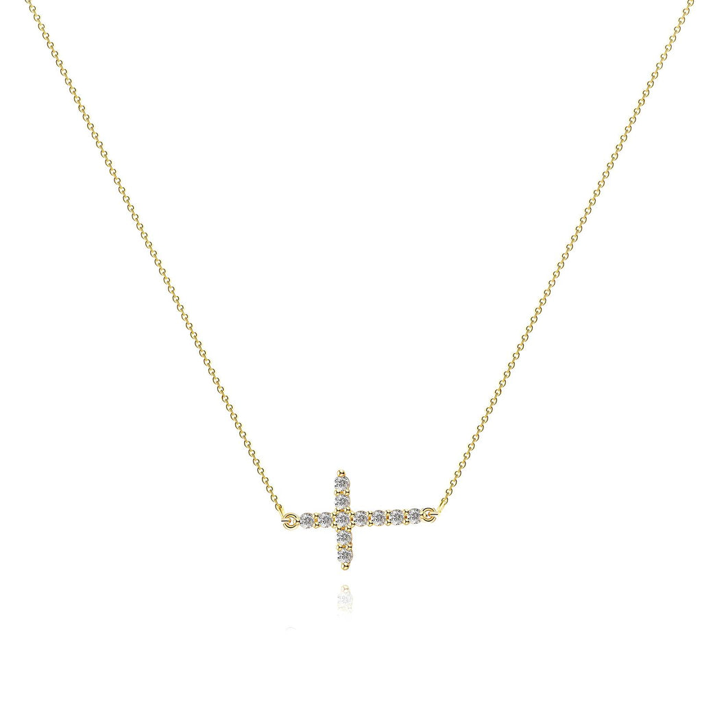 316 Cross CZ Necklace G