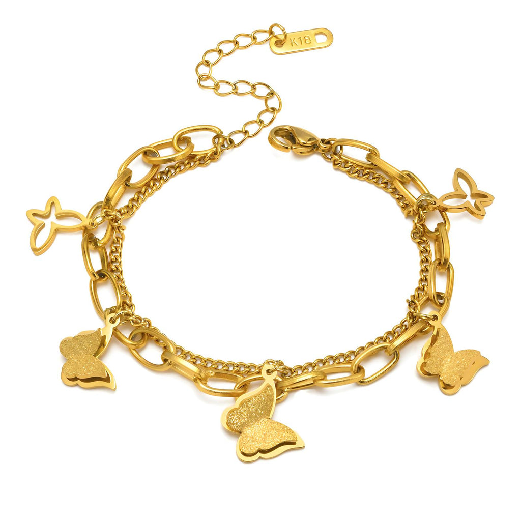Social Butterfly Dbl Bracelet