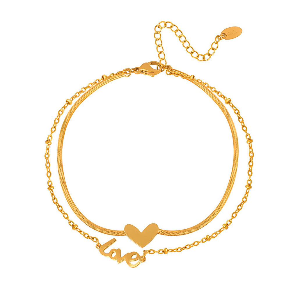 Double Love Anklet