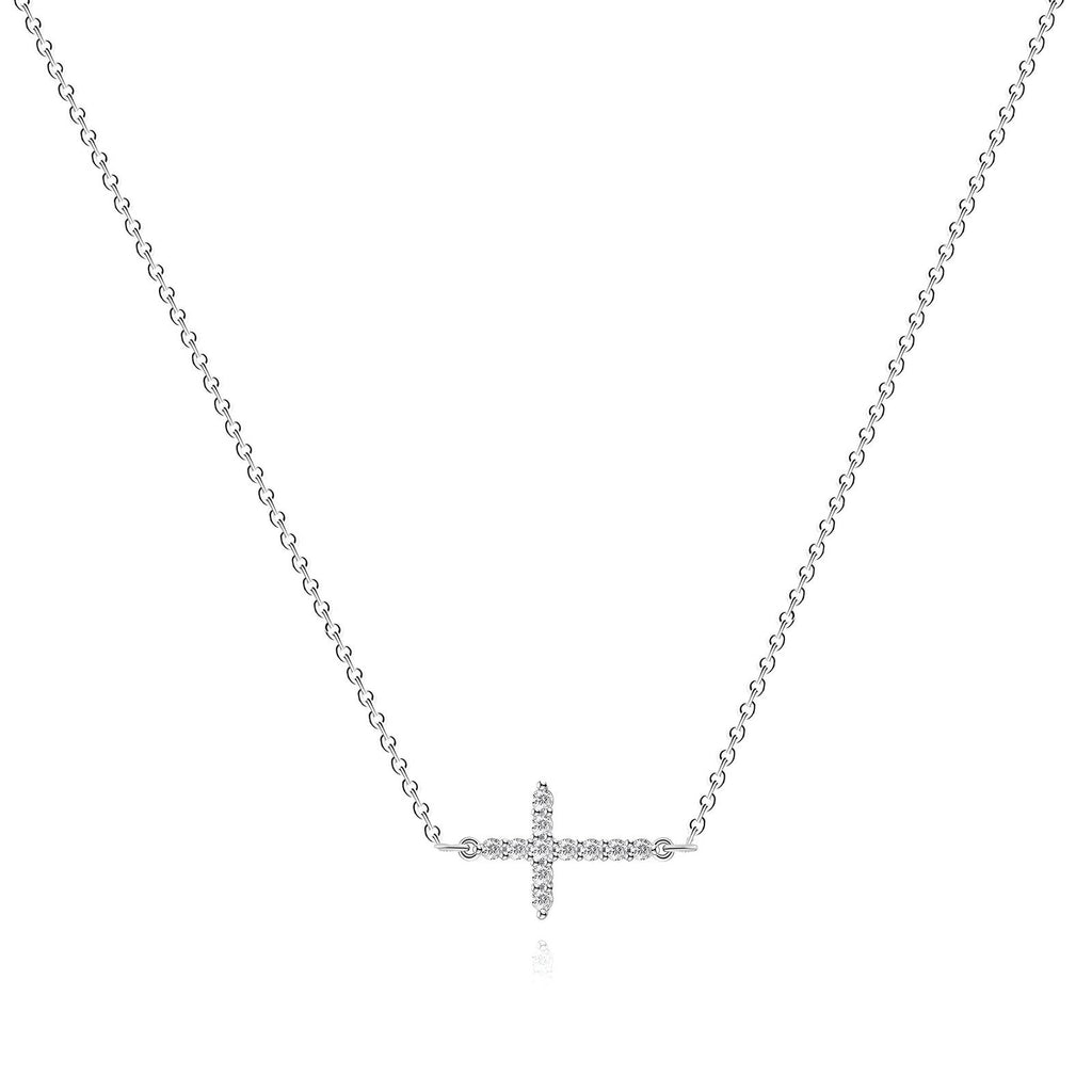 316 Cross CZ Necklace S