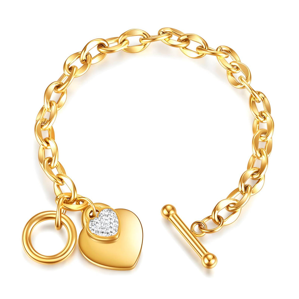 BFF Heart Toggle Bracelet G