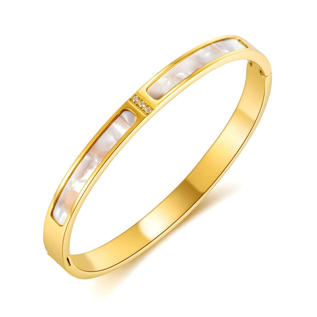 Elavated Pearl Bangle