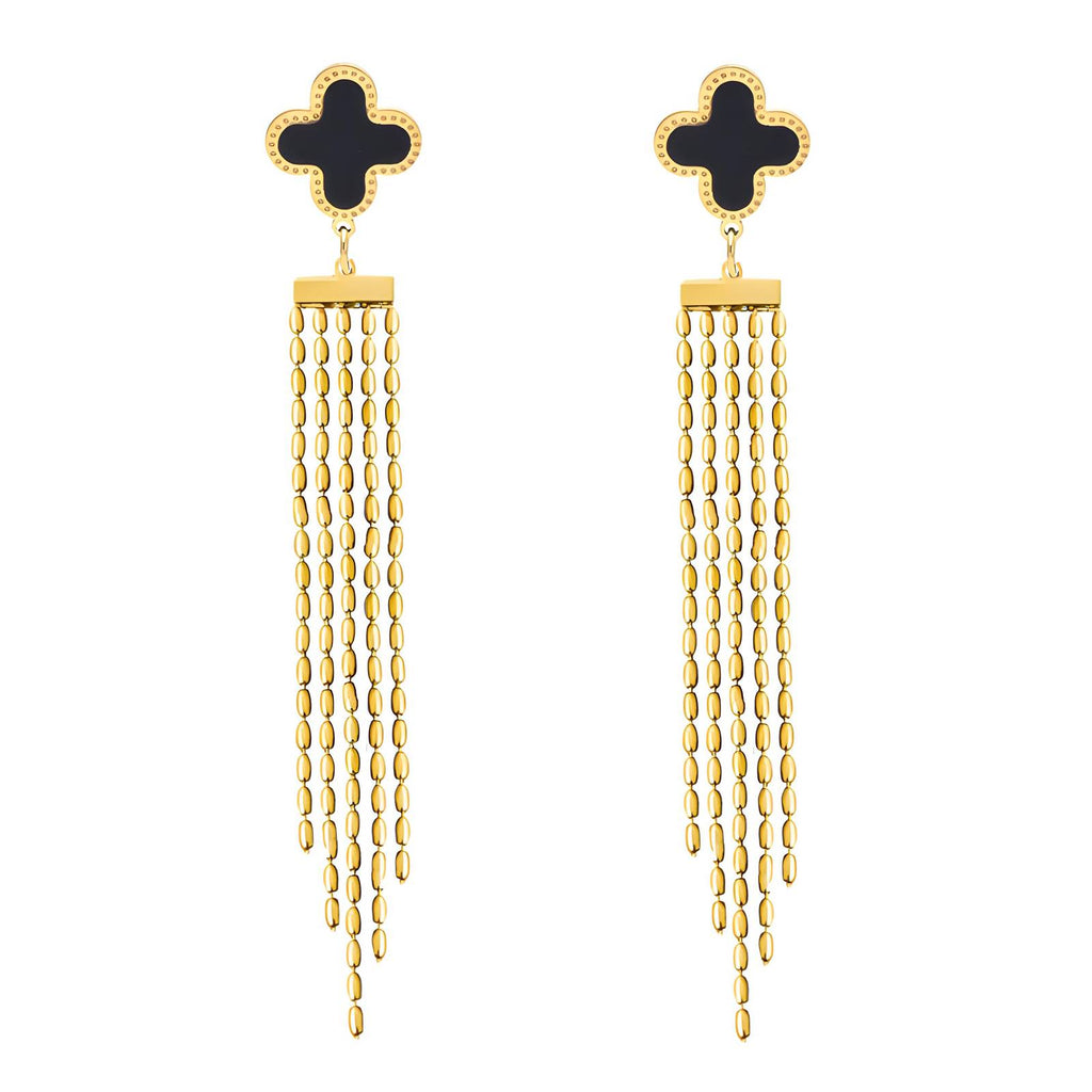 Holly Fringe Drop Earrings B