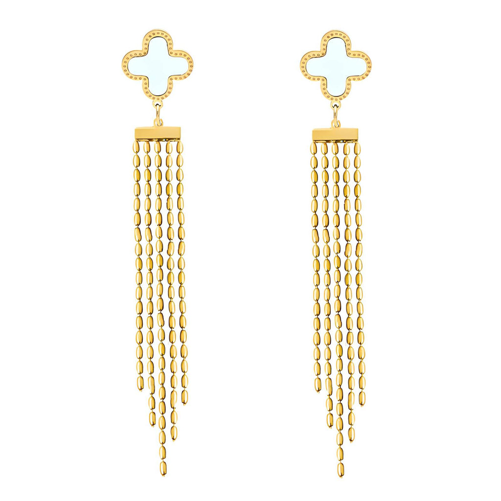 Holly Fringe Drop Earrings W