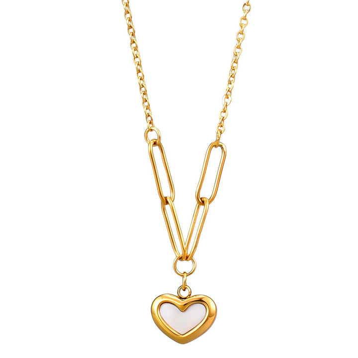 Cora Heart Link Necklace