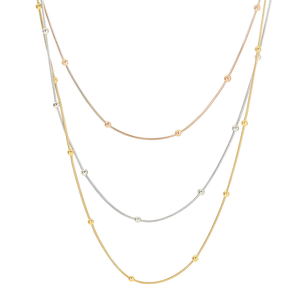 Olivia Triple Mix Necklace