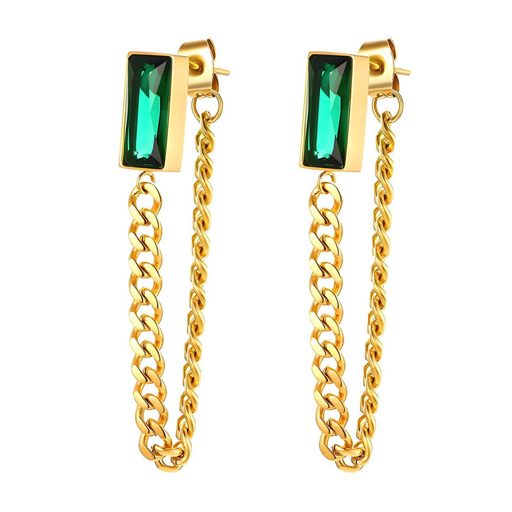 Nile Drop Chain Earrings