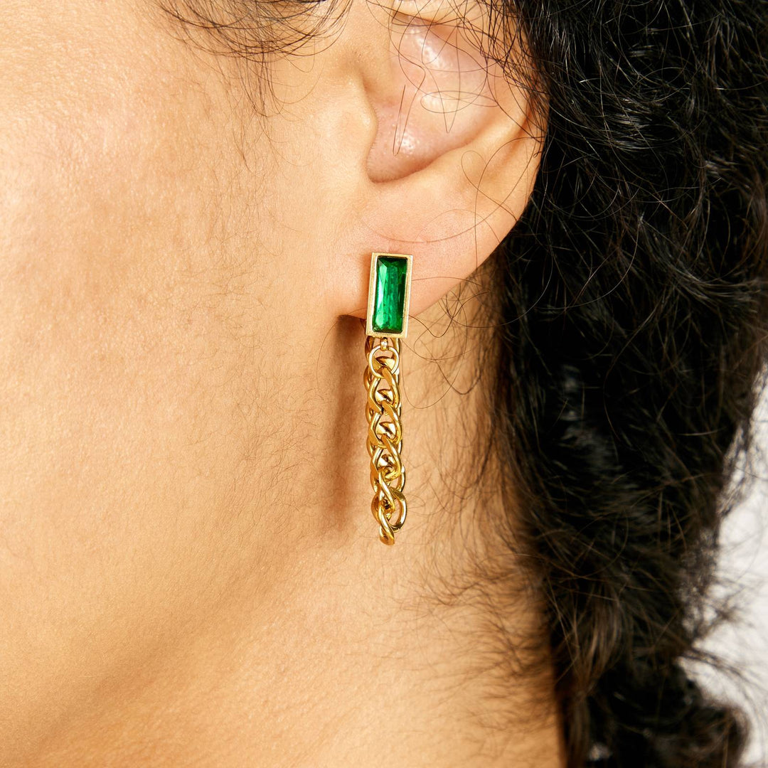 Nile Drop Chain Earrings