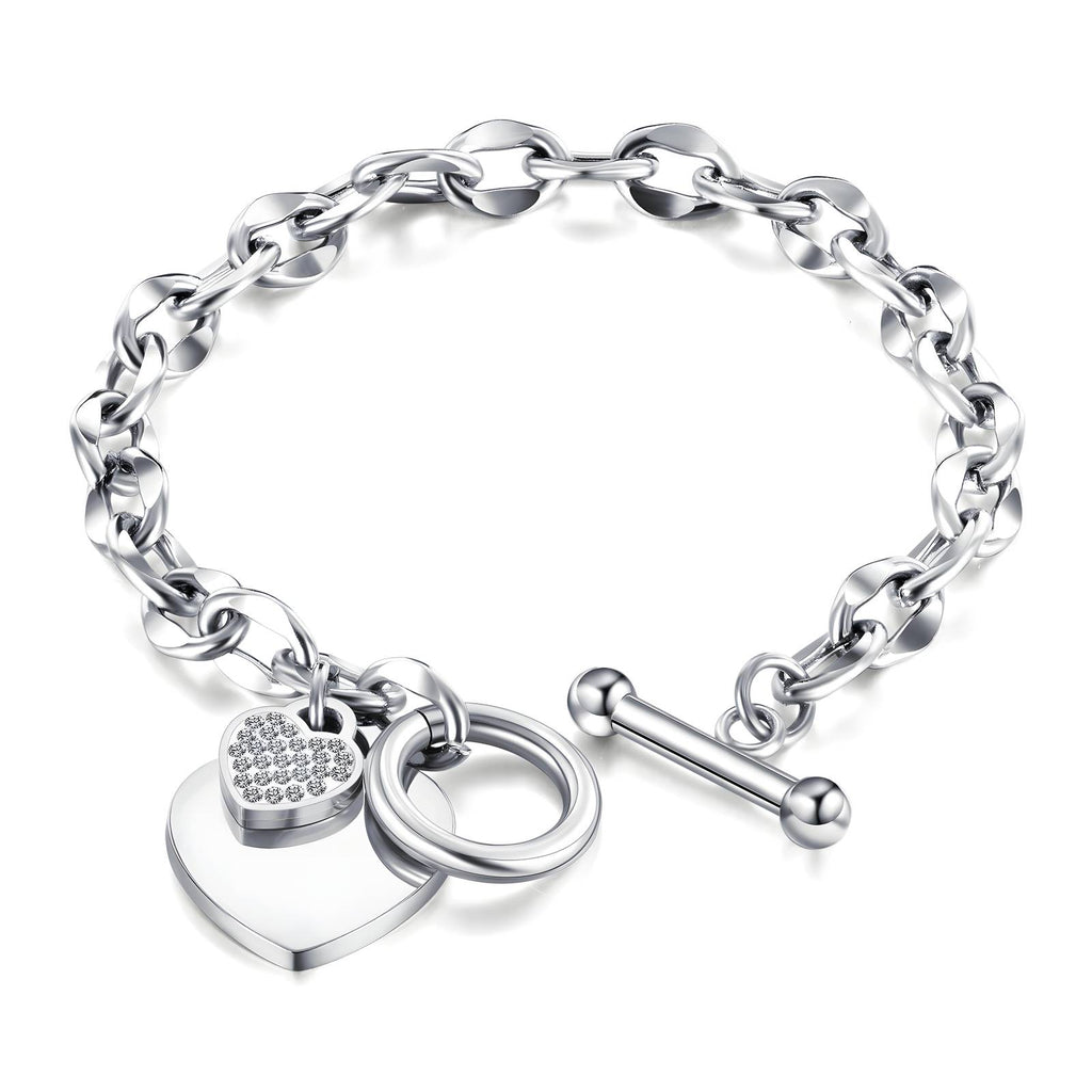 BFF Heart Toggle Bracelet S